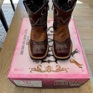 Kids Western Boots - Brown and Black